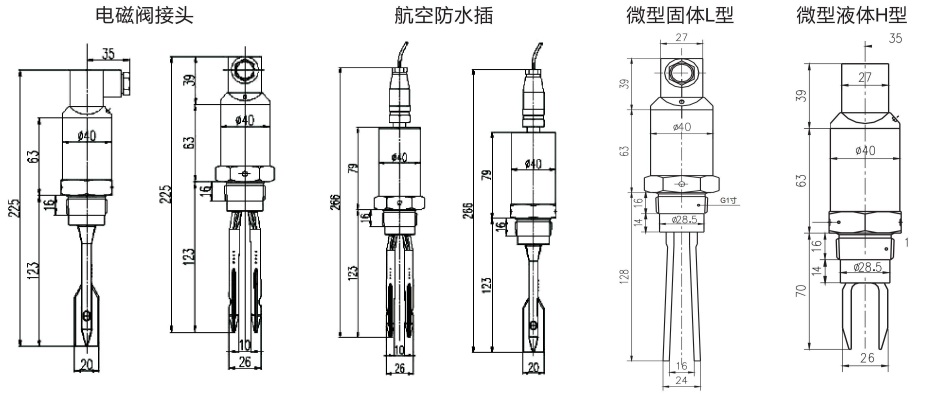 微型音叉式料位开关